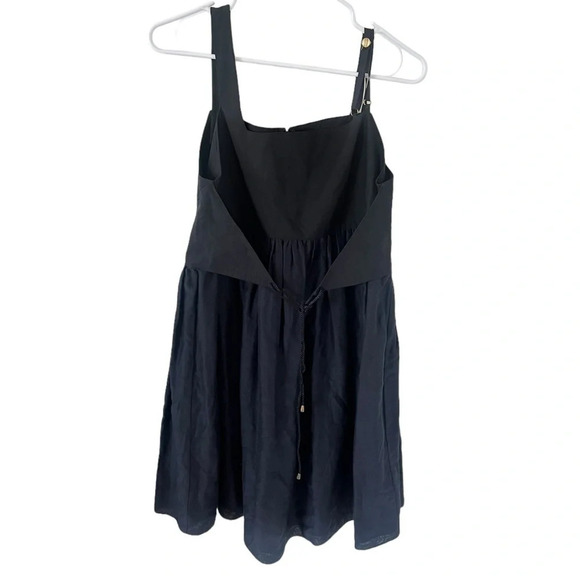 Proenza Schouler Black Cotton Silk Mini Dress - Picture 2 of 10